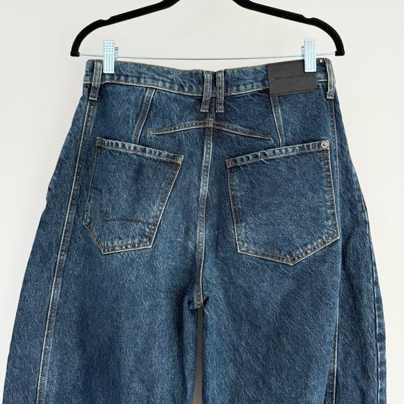 Free People We The Free Good Luck Mid Rise Barrel Jeans Womens 27 Denim Pants - Picture 7 of 13